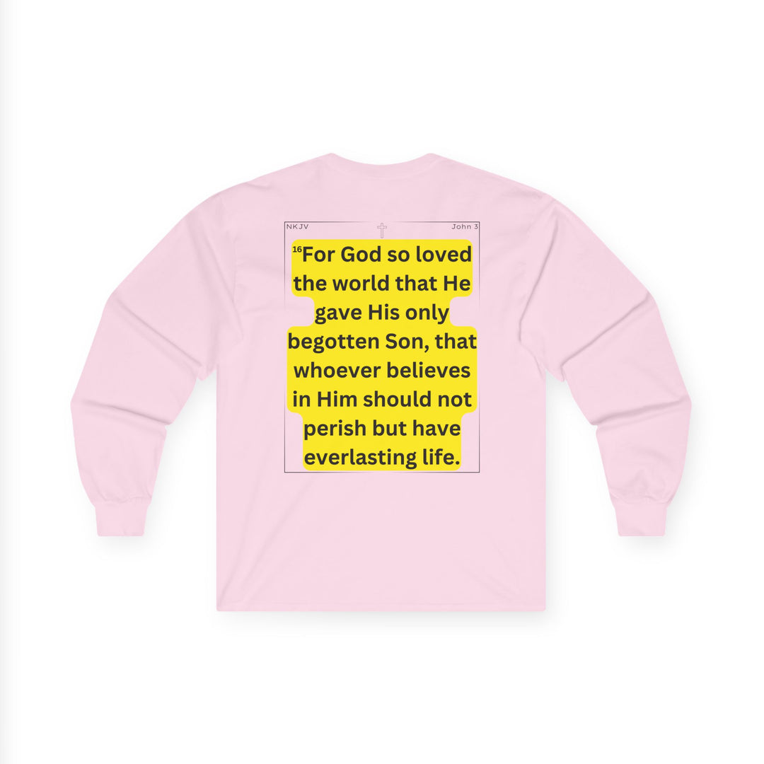John 3:16 NKJV Long Sleeve Tee