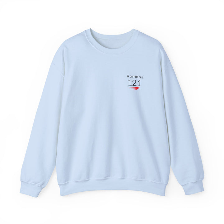 Romans 12:1 NIV Crewneck Sweatshirt
