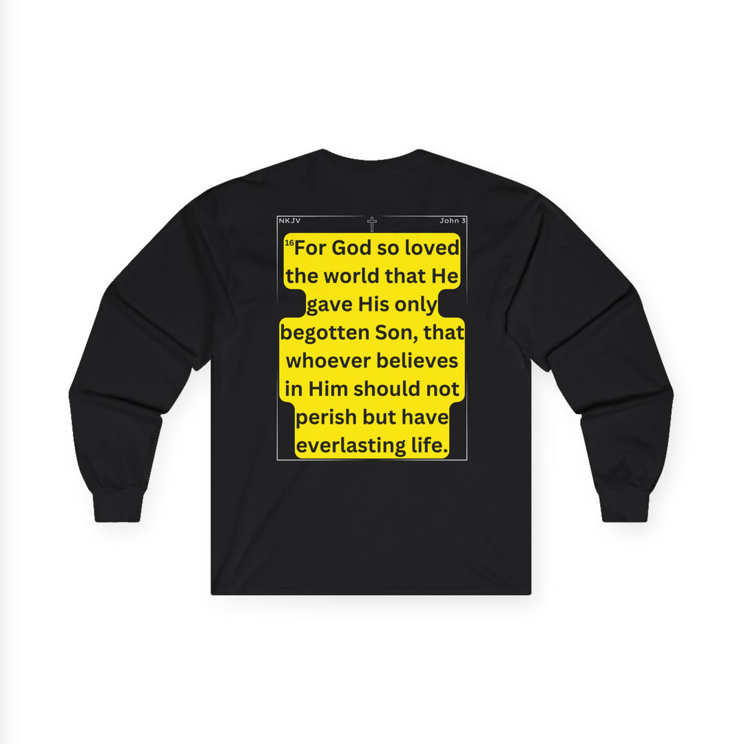 John 3:16 NKJV Long Sleeve Tee