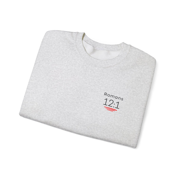 Romans 12:1 NIV Crewneck Sweatshirt