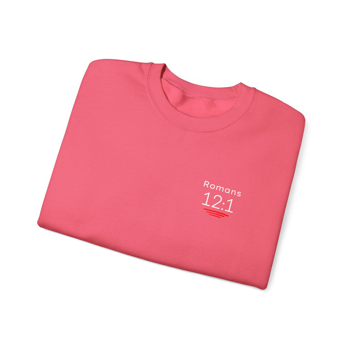 Romans 12:1 NIV Crewneck Sweatshirt