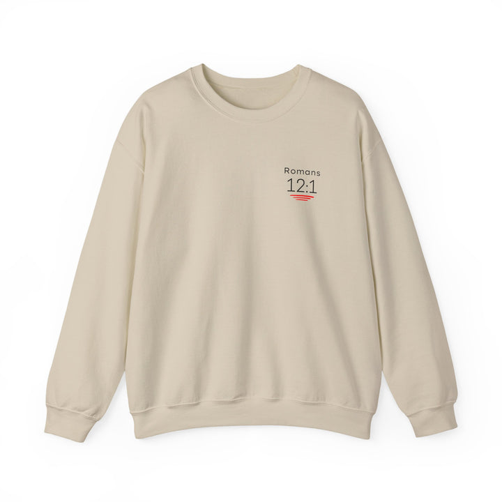 Romans 12:1 NIV Crewneck Sweatshirt