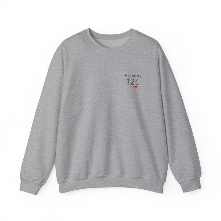 Romans 12:1 NIV Crewneck Sweatshirt