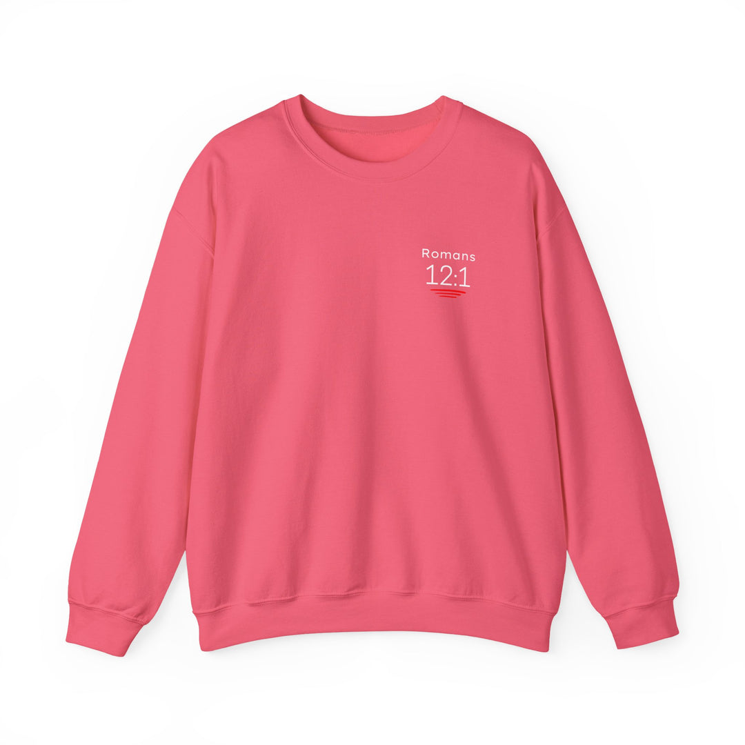 Romans 12:1 NIV Crewneck Sweatshirt