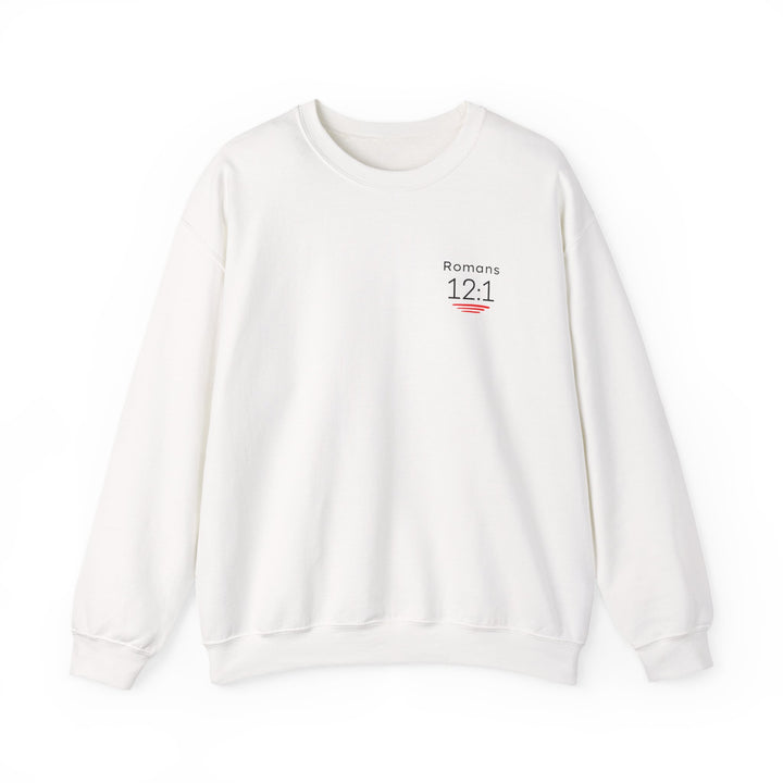 Romans 12:1 NIV Crewneck Sweatshirt
