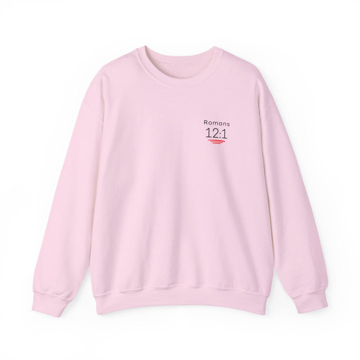 Romans 12:1 NIV Crewneck Sweatshirt