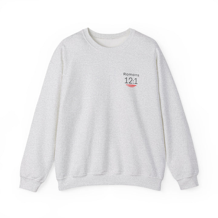 Romans 12:1 NIV Crewneck Sweatshirt