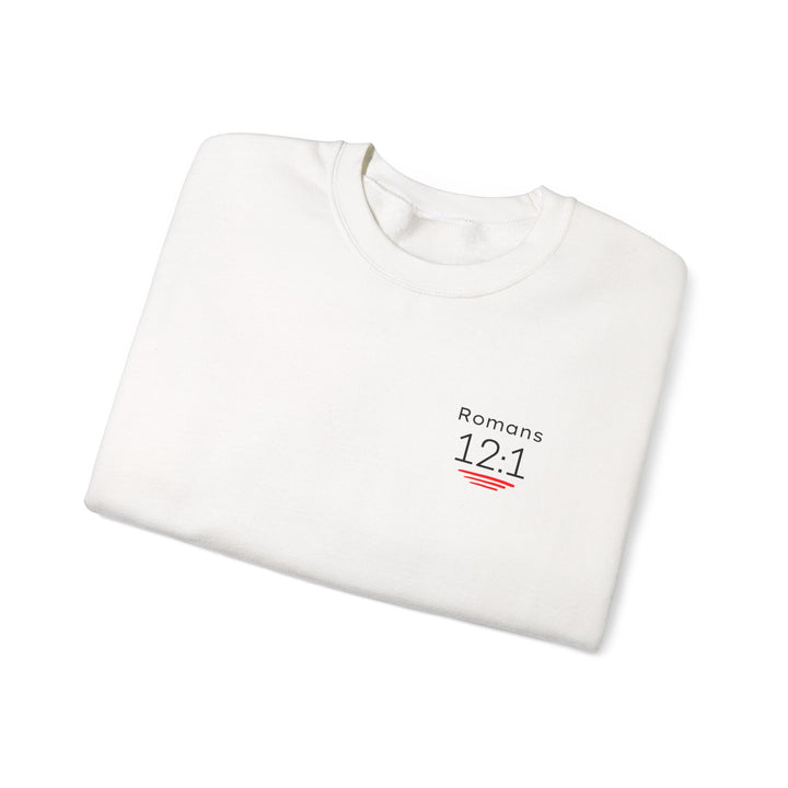 Romans 12:1 NIV Crewneck Sweatshirt
